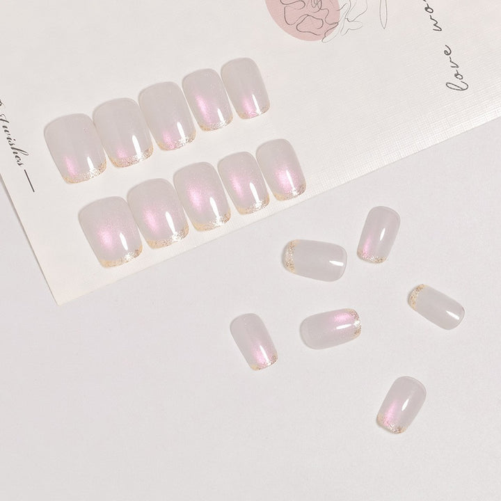 Glitter Accent Press-On Nail Set Kalsten