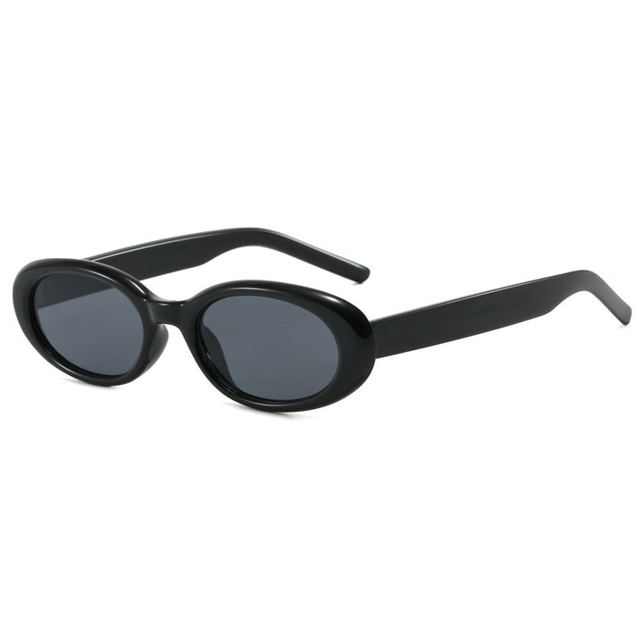 Women's oval sunglasses with transparent effect and UV protection Kalsten