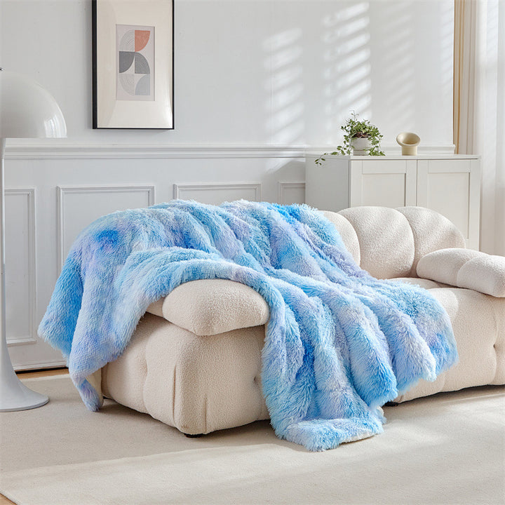 Luxurious Faux Fur Throw Blanket Kalsten