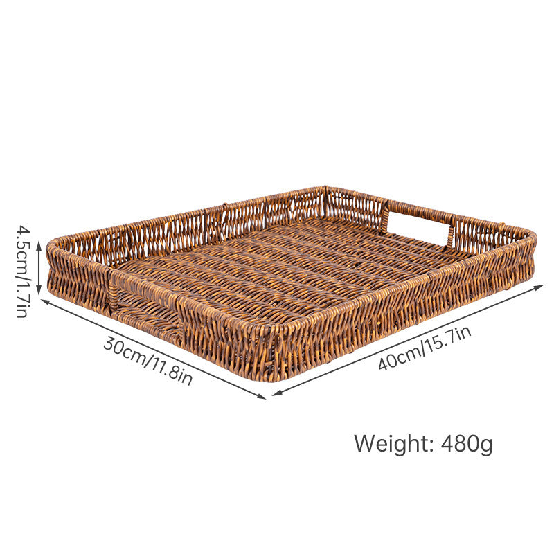 Rectangular Woven Serving Tray Kalsten