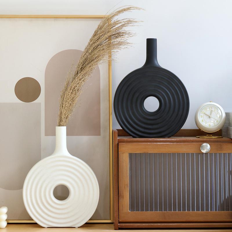Decorative Geometric Ceramic Vase