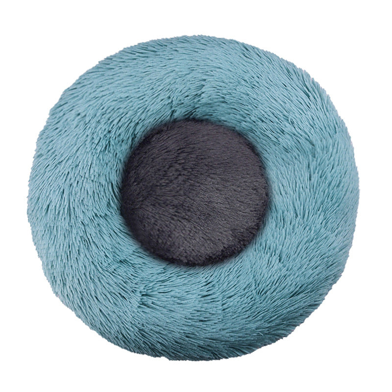 Cozy Plush Round Dog Bed