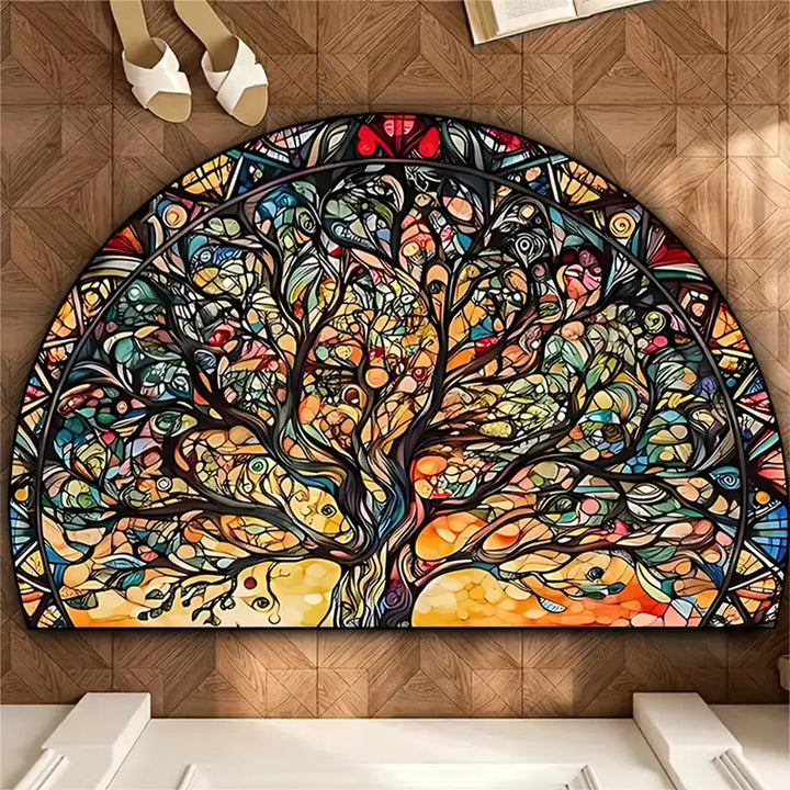 Floral Mosaic Decorative Mat
