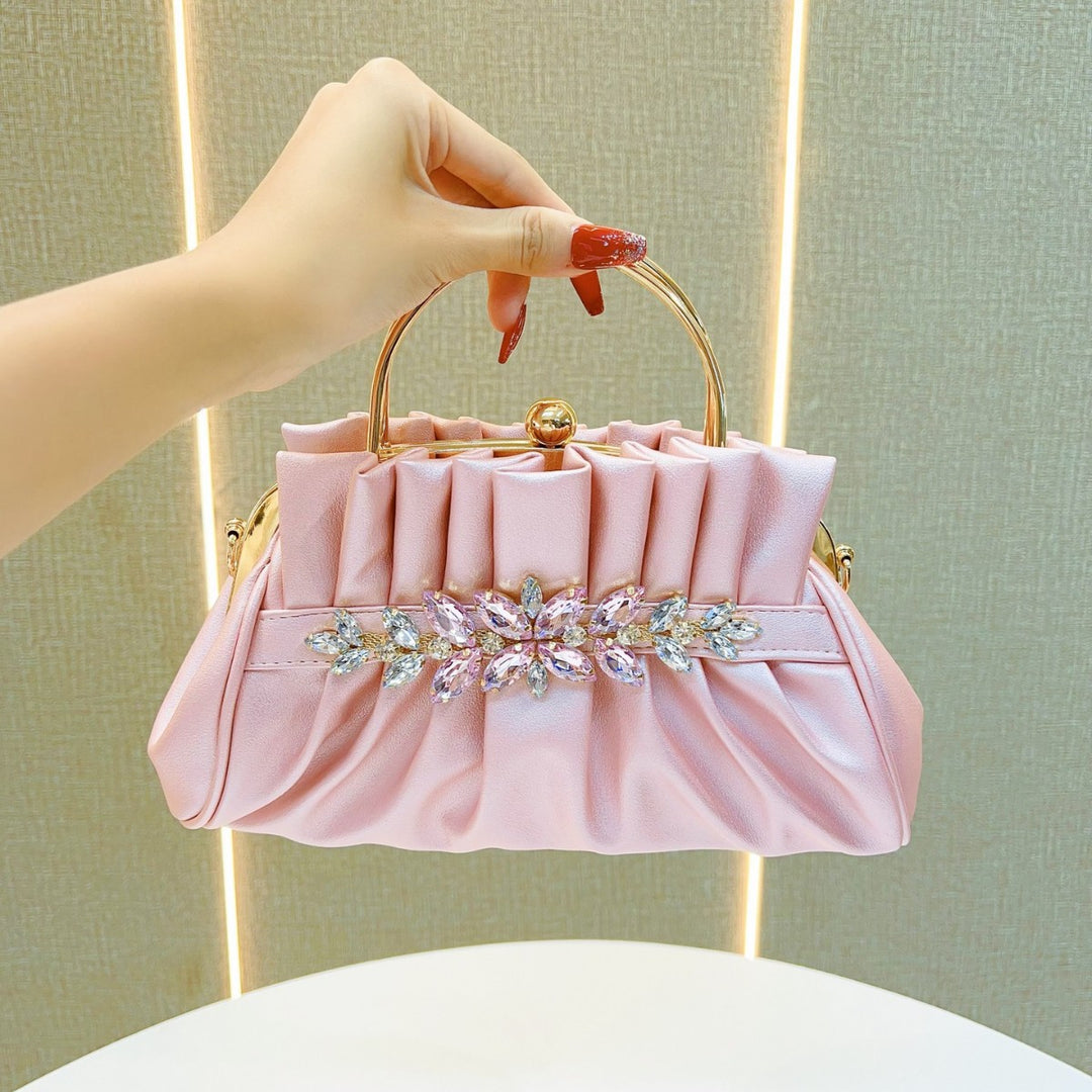 Ruched Evening Handbag