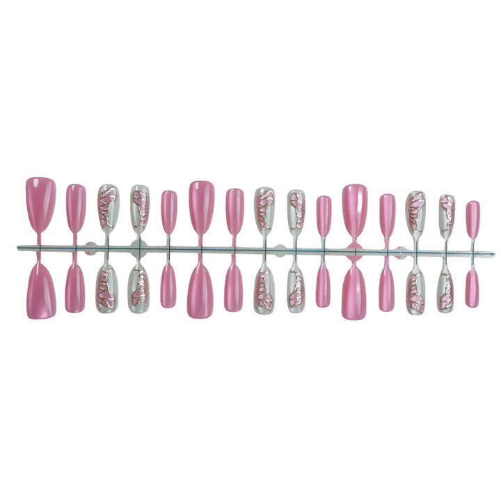 Creative nail design set with luxurious rose accent Kalsten