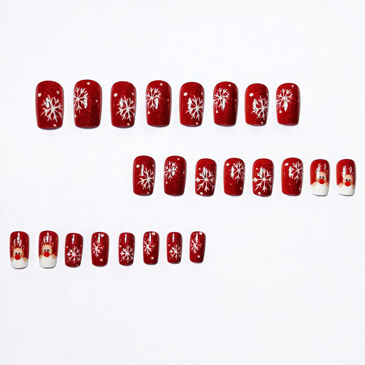 Festive 3D Reindeer Nail Art Kalsten