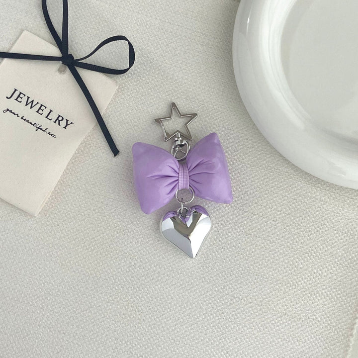 Bow-Shaped Charm Keychain Kalsten