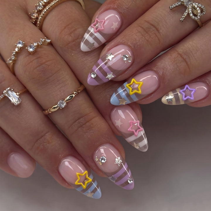 Artistic Stiletto Nail Decorations