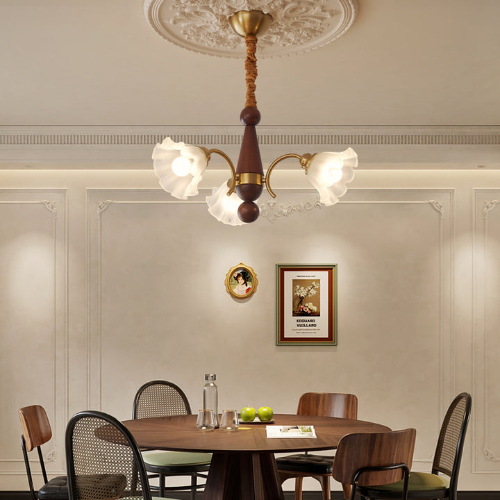 Vintage-Inspired Floral Chandelier