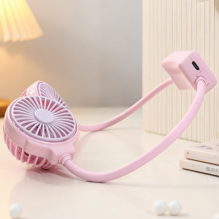 Women's Portable Neck Fan with Dual Vent Technology Kalsten