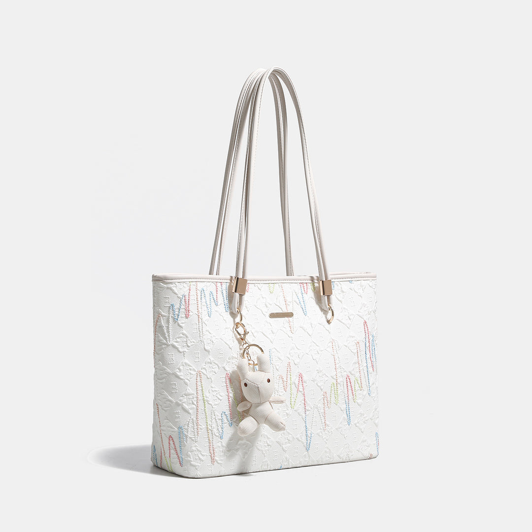Elegant Floral Patterned Tote Bag