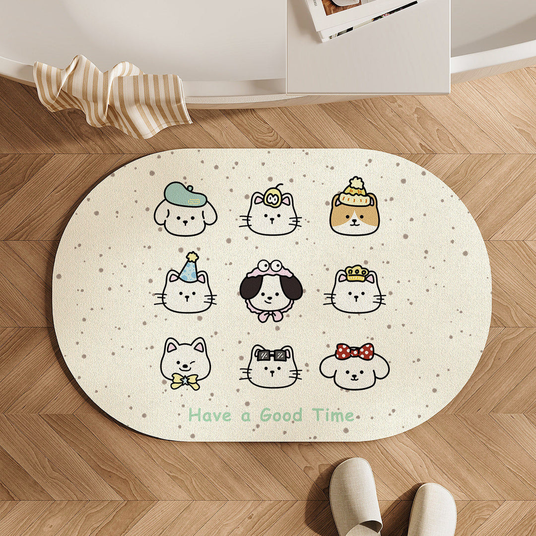 Playful Animal-Themed Area Mat