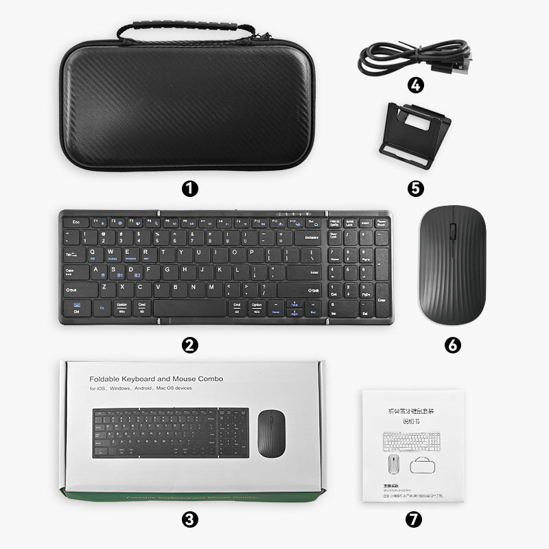 Portable Wireless Keyboard and Mouse Set Kalsten