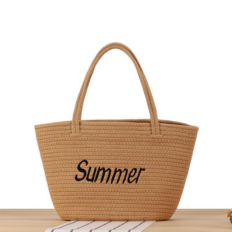 Beach bag in modern basket pattern Kalsten