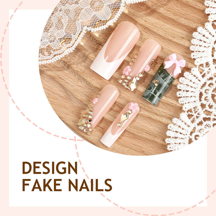Nail set with luxurious decorations Kalsten