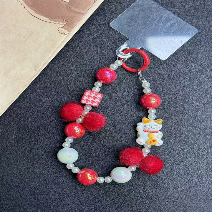 Decorative Bead Keychain Holder Kalsten