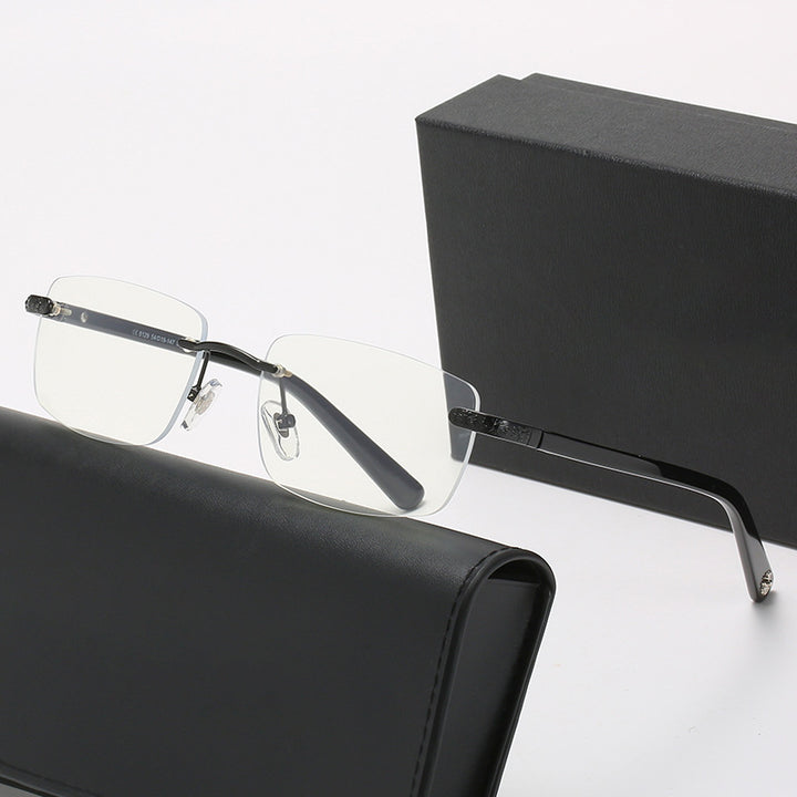 Women's fashionable half-frame glasses with comfortable nose pads and elegant design Kalsten