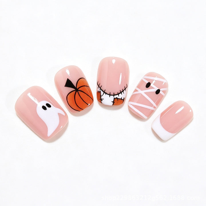 Halloween-Themed Press-On Nail Art Kalsten
