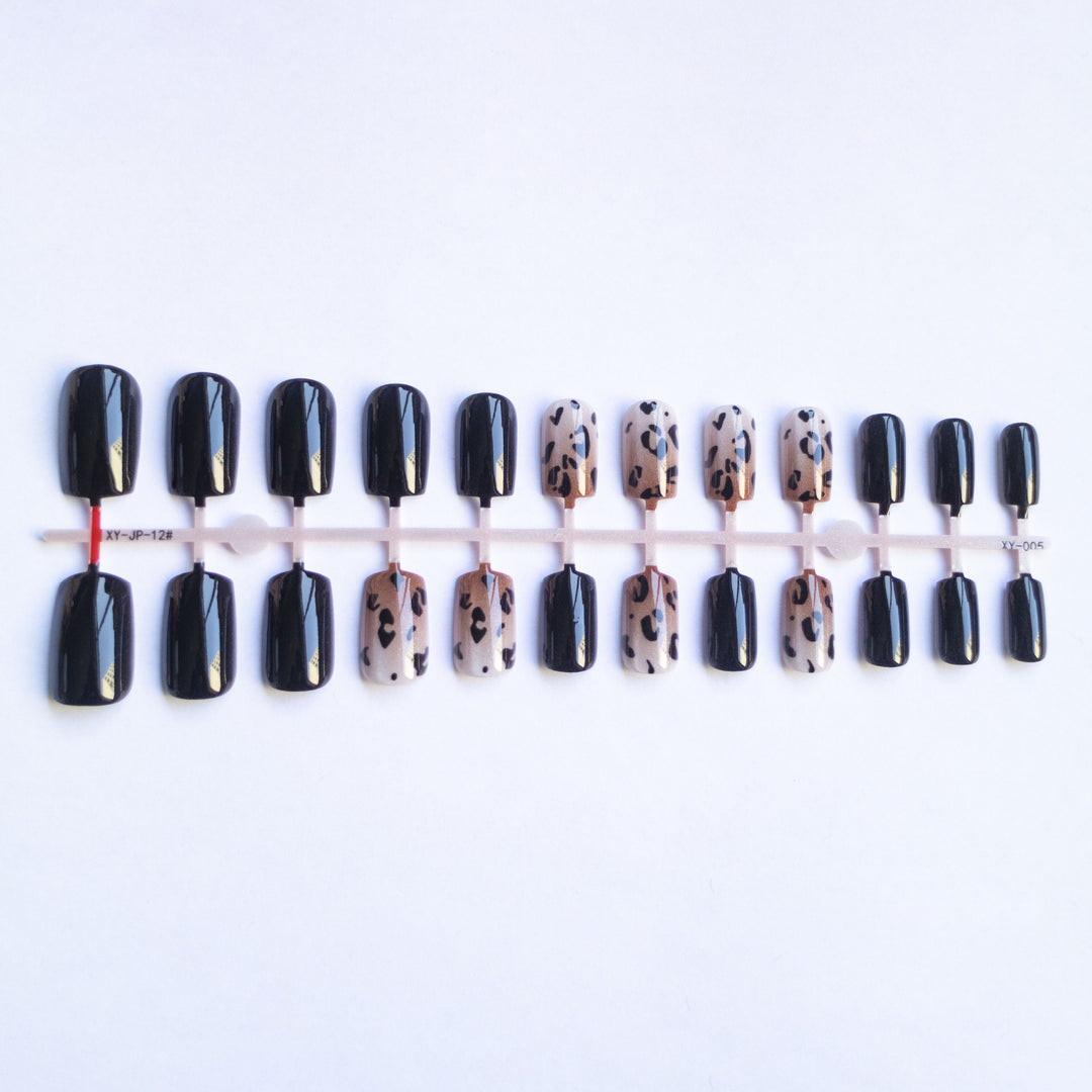 Artistic Leopard Print Acrylic Nail Art Kit