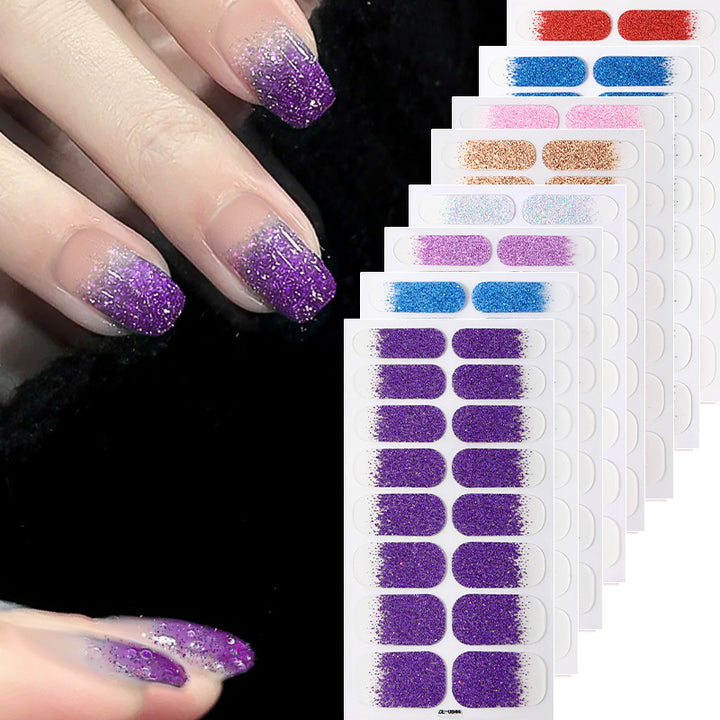 Shimmering Glitter Nail Strips