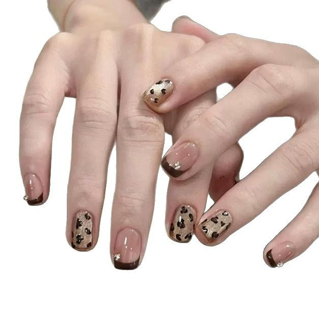 Artistic Leopard Print Nail Enhancements Kalsten