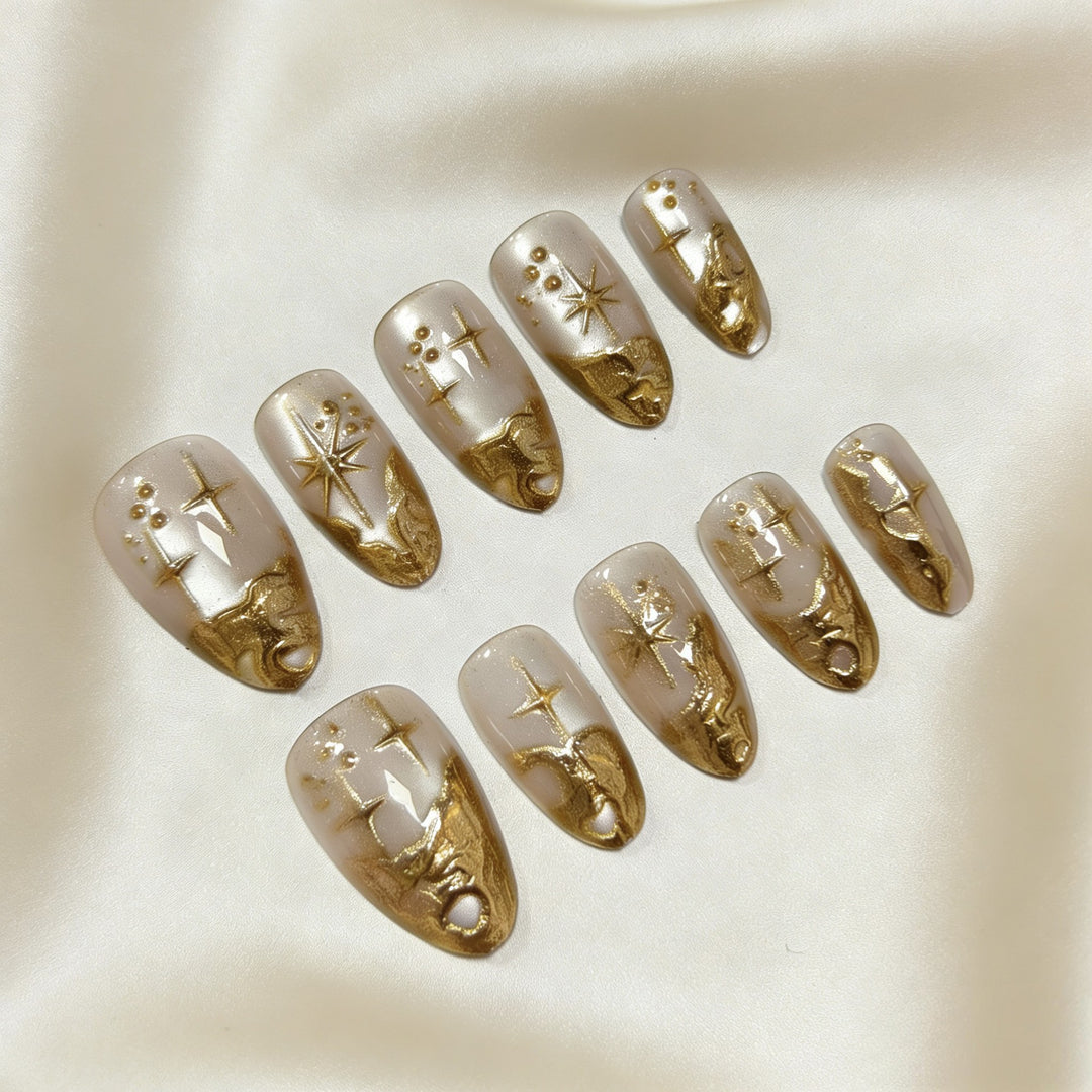 Reusable Elegant Press-On Nail Set