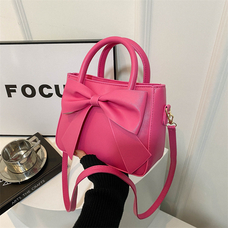Chic Bow-Accented Handheld Bag