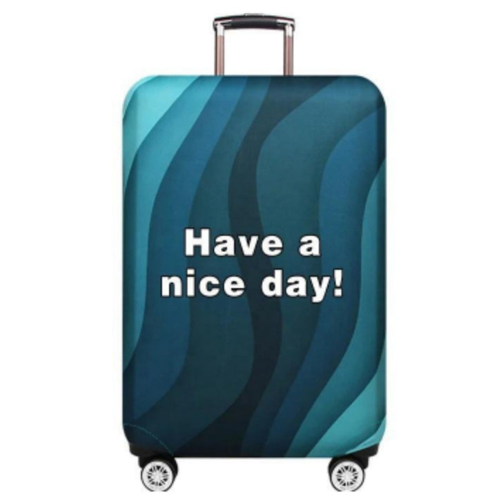 Unisex Hard Shell Luggage with Stylish Wave Pattern Kalsten
