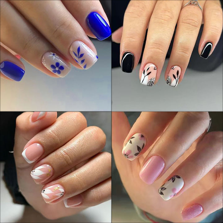 Floral Art Press-On Nails