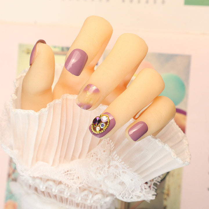 Rhinestone-Embellished Press-On Nail Art Kit Kalsten