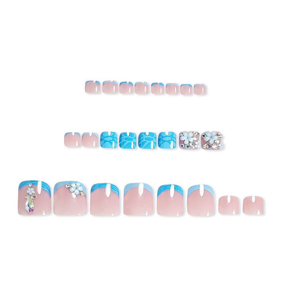 Floral Gemstone Pedicure Kalsten