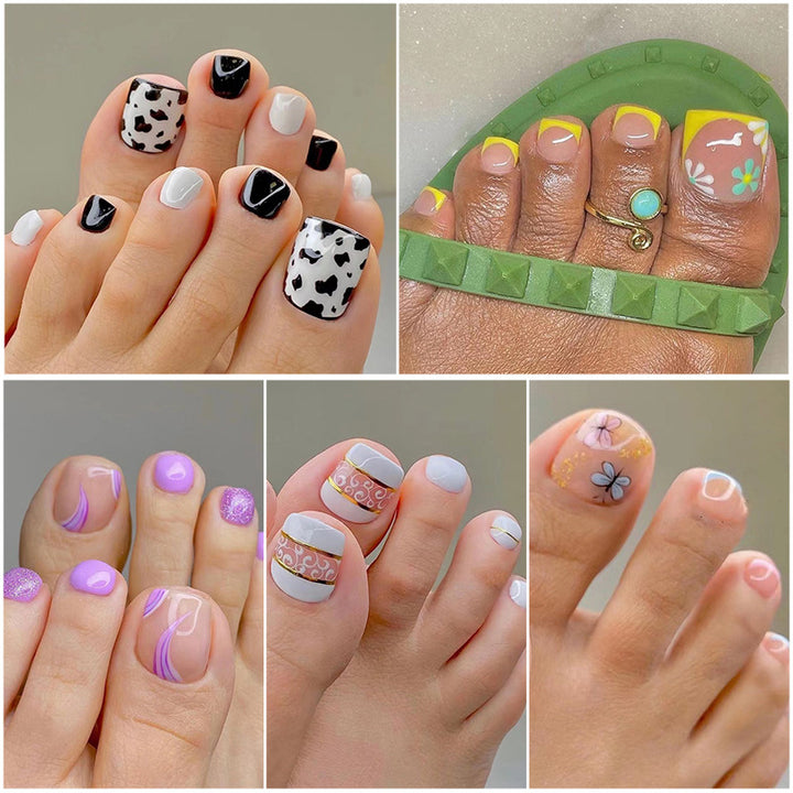 Artistic Toenail Design with Divine Butterfly Design Kalsten