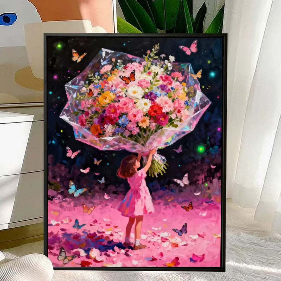 Charming Floral Bouquet Canvas Art Kalsten