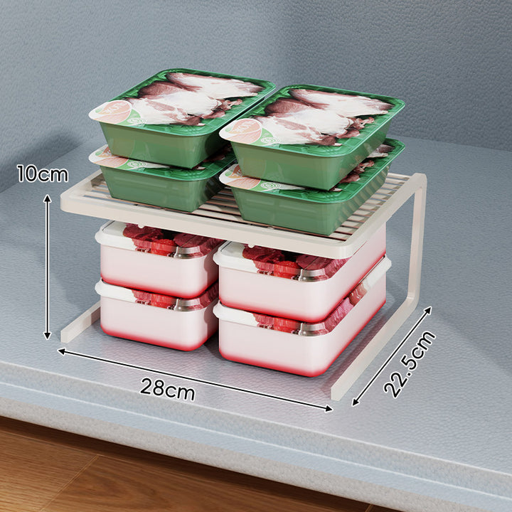 Triple-Tier Slim Slotted Countertop Pantry Shelf Organizer