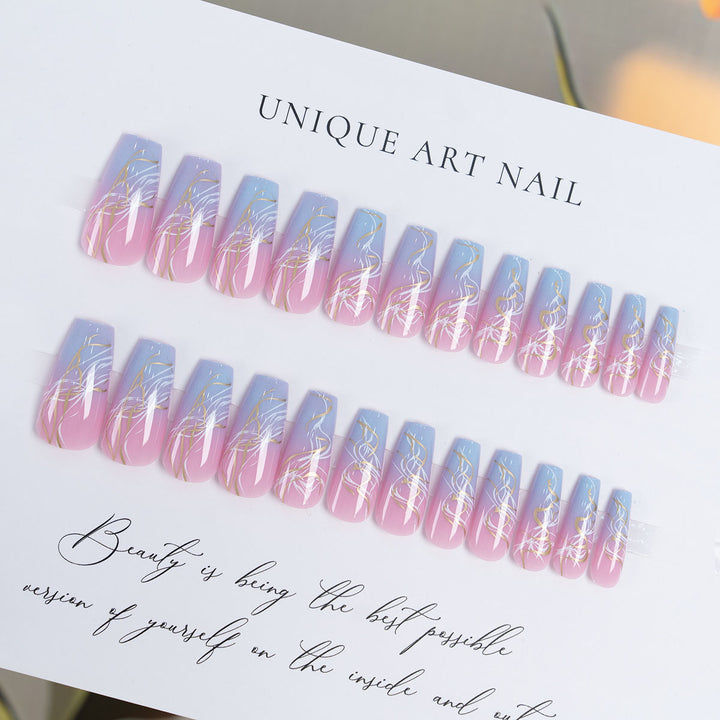 Elegant Marble Design Nail Art