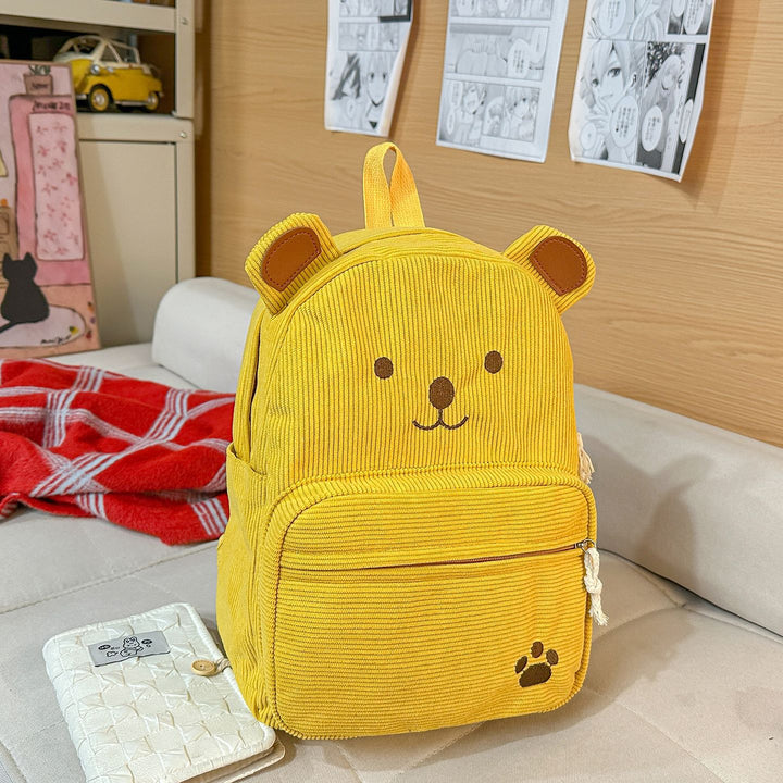 Backpack with Cute Bear Design and Practical Compartments Kalsten