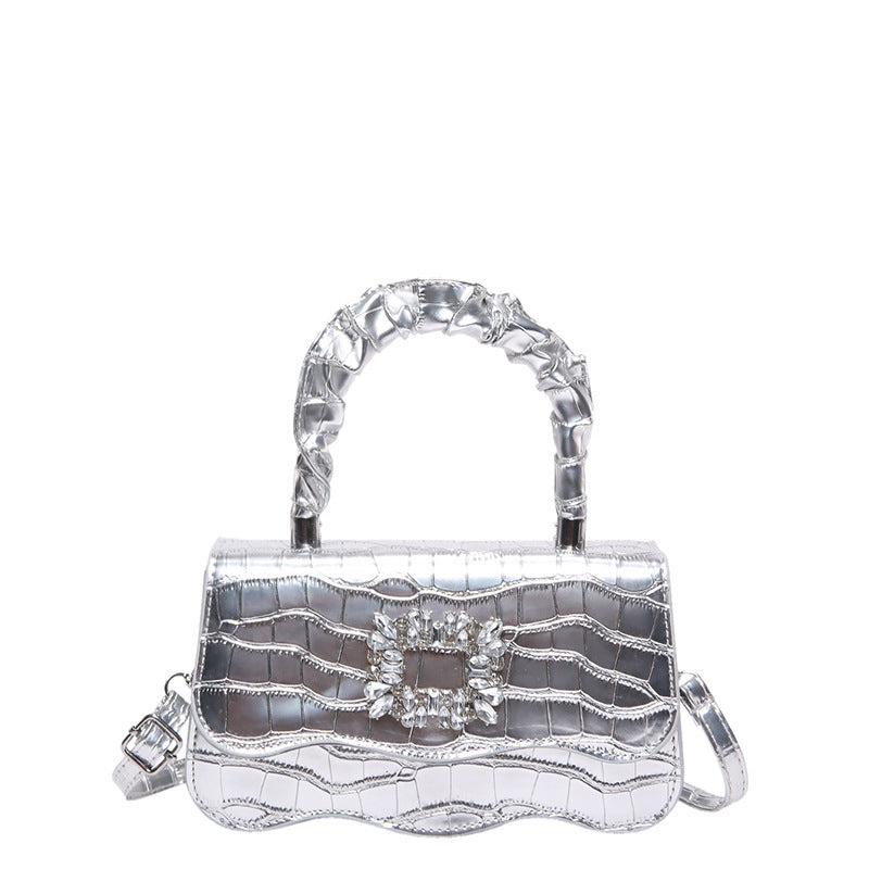 Glamorous Crocodile Texture Evening Handbag Kalsten