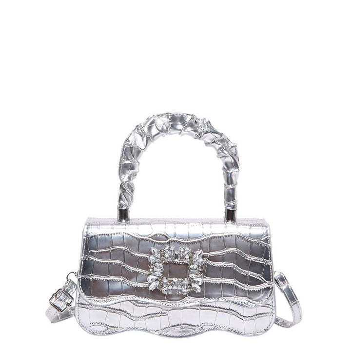 Glamorous Crocodile Texture Evening Handbag Kalsten