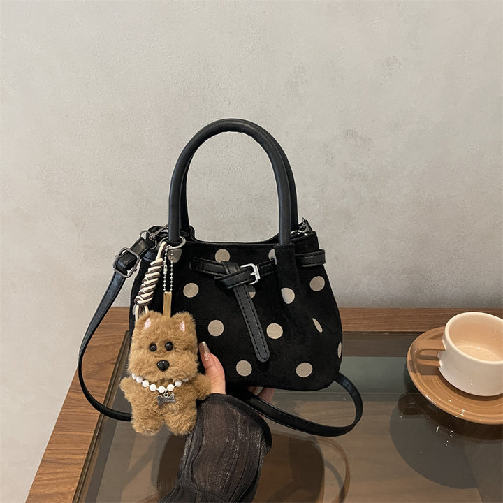 Stylish Polka Dot Handheld Tote Bag