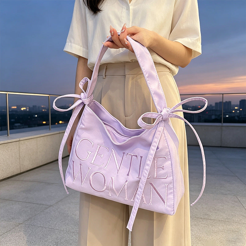 Stylish Satin Bucket Bag Kalsten