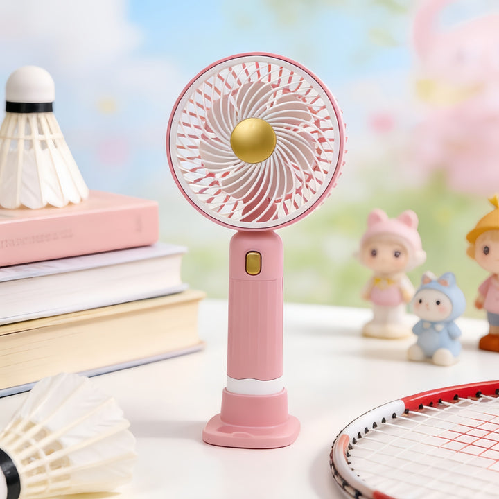 Women Portable Mini Hand Fan with USB Charging Function and Multiple Speed Levels Kalsten