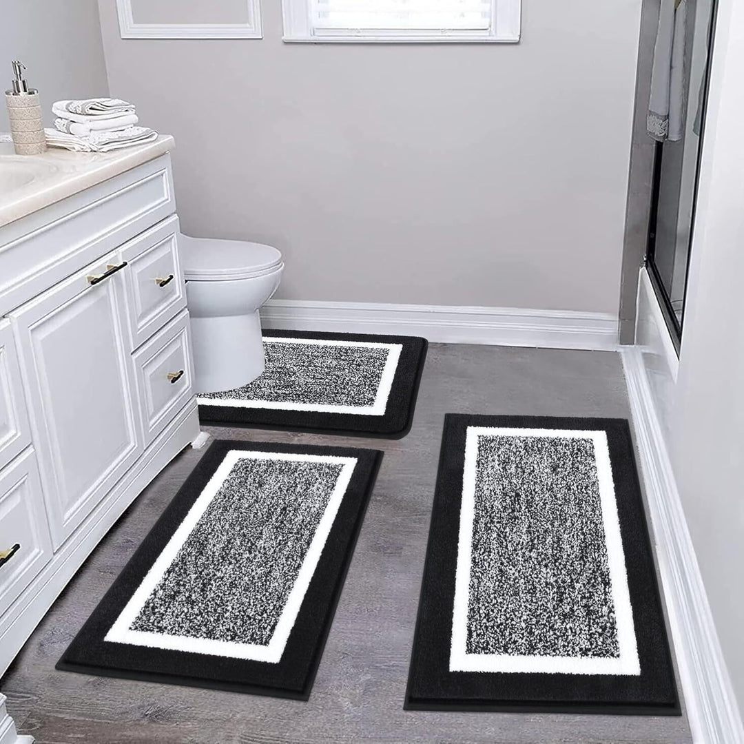 Plush Microfiber Bath Mat Set Kalsten