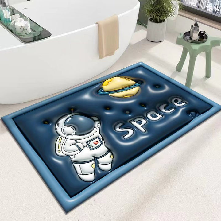 Cute Cartoon Cat Shape Bath Mat Kalsten