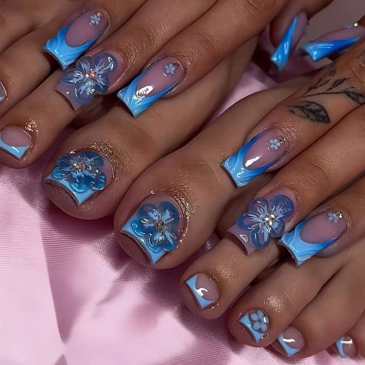 Floral Design Acrylic Nail and Toe Art Set Kalsten