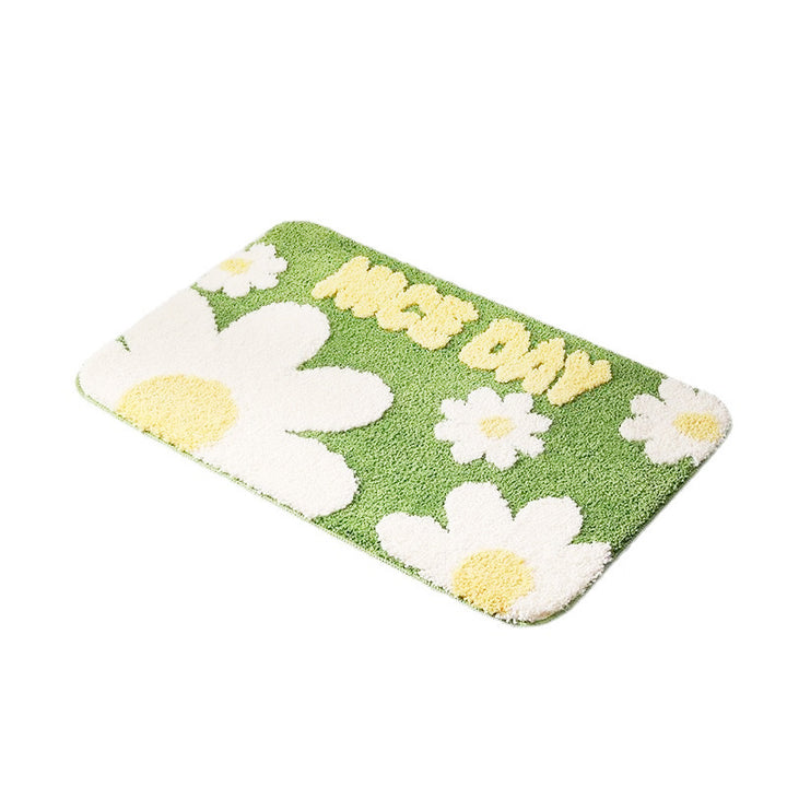 Floral Design Bath Mat Kalsten