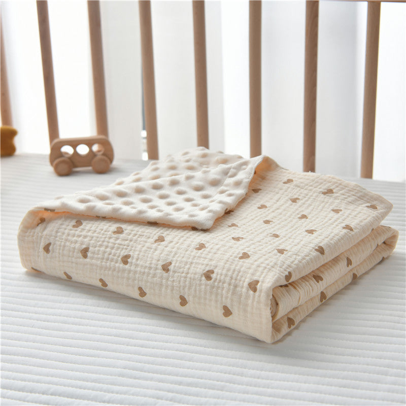 Plush Quilted Double-Sided Baby Blanket kalsten