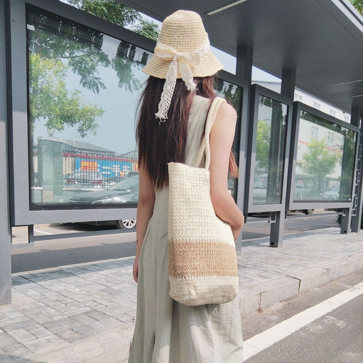 More elegant and stylish straw hat with lace band Kalsten