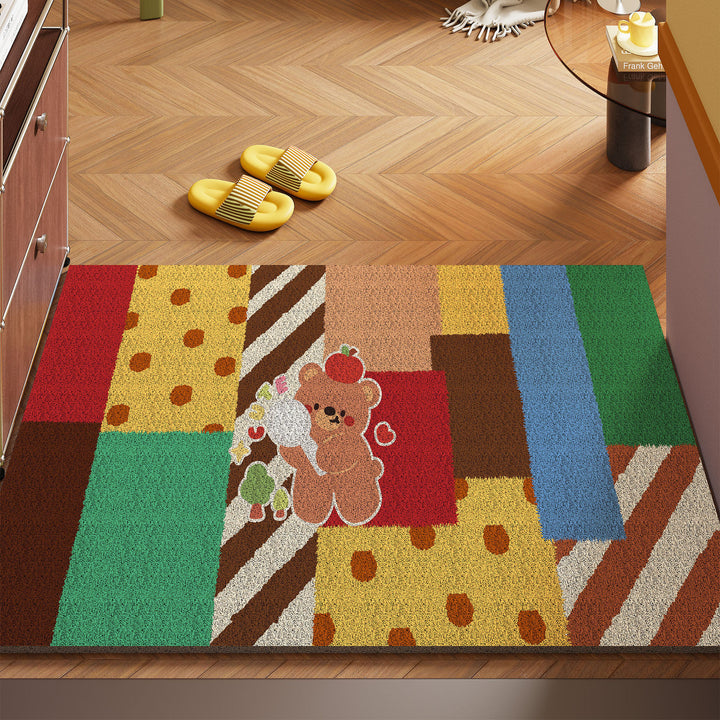 Artistic Cat-Themed Area Mat