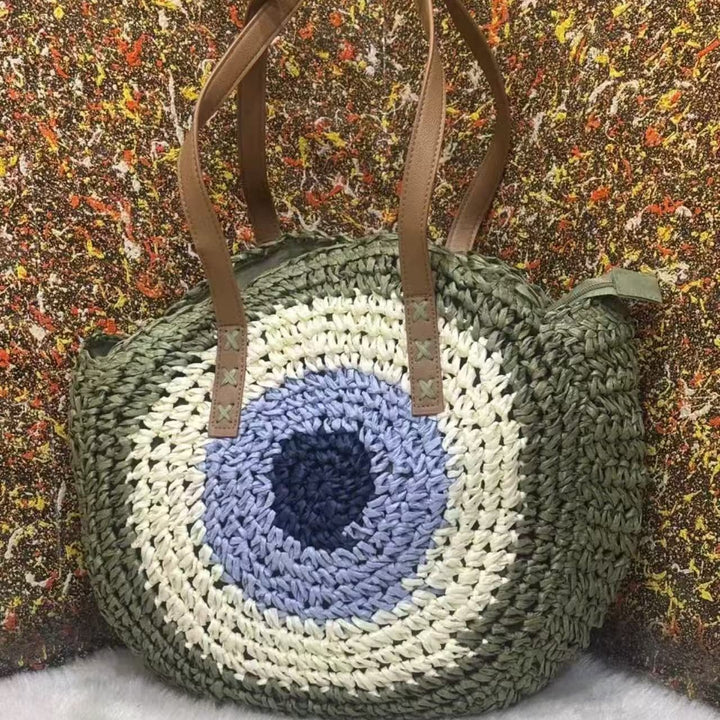 Round Macrame Beach Bag Kalsten
