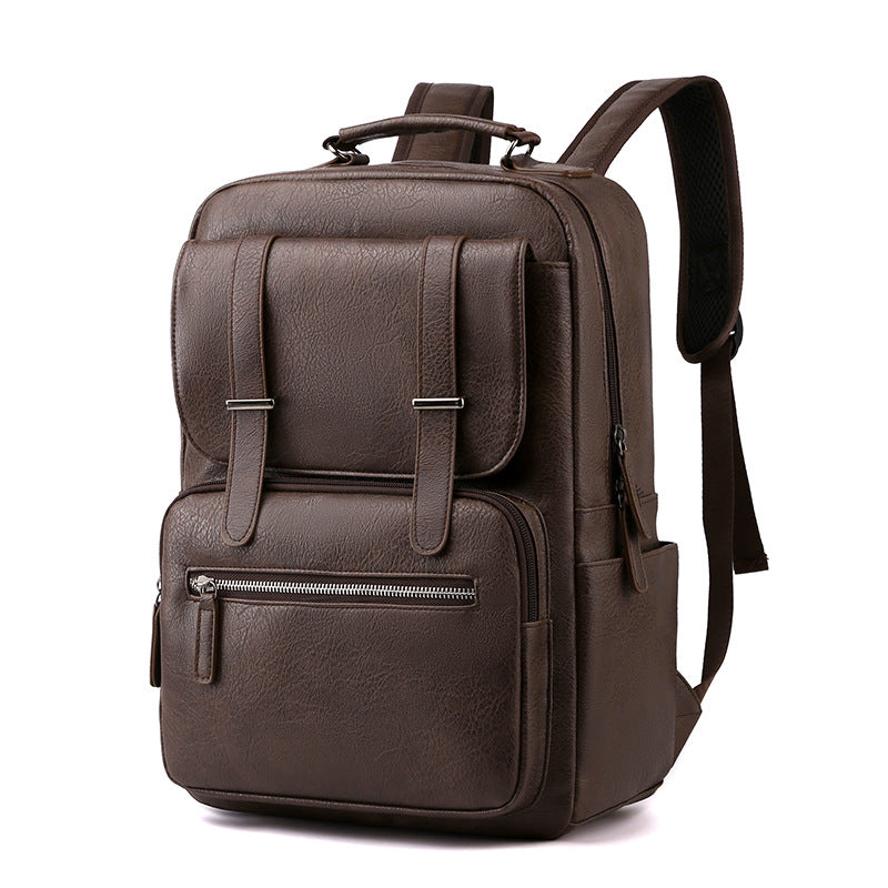 Elegant Leather Laptop Backpack